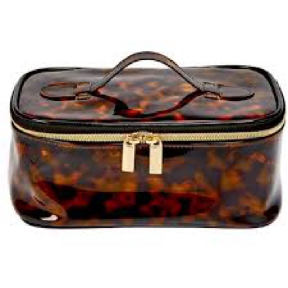 Tortoise Sophia Joy Conair Toiletry Train Case - Picture 2 of 9